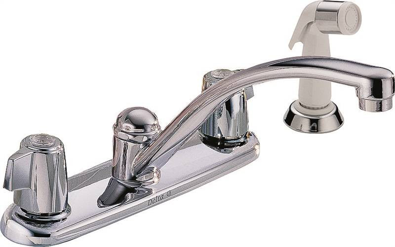 Kitchen Faucet 2-hndl Spray Ch