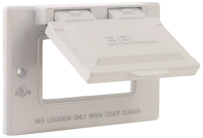 Gfci Horiz Mt Cover White