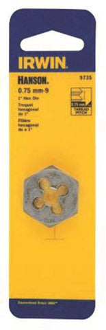 Die Hexagon 8mm-1.25mm Met Hcs