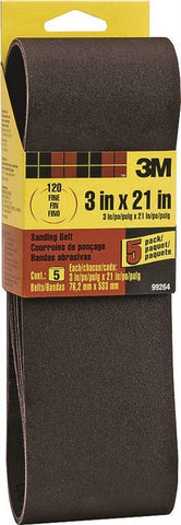 Sanding Belt 3x21 120 Grit 5pk