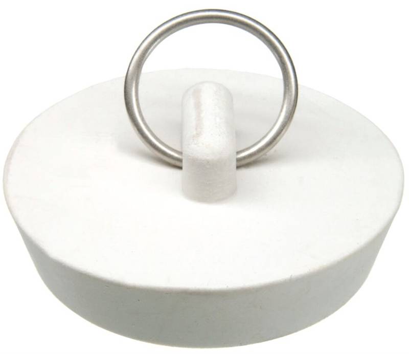 Stopper Drain Rubber 1-3-4 Wht