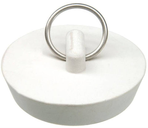 Stopper Drain Rubber 1-3-4 Wht