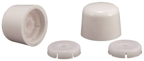 Toilet Bolt Cap Round White