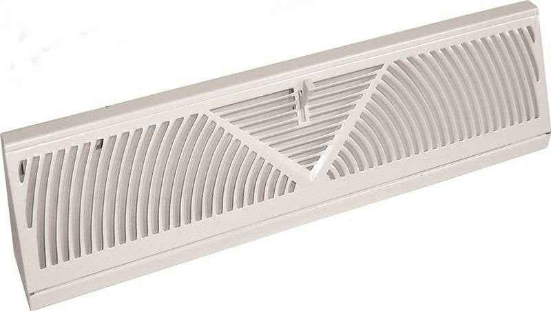 Register Baseboard 18in Wht