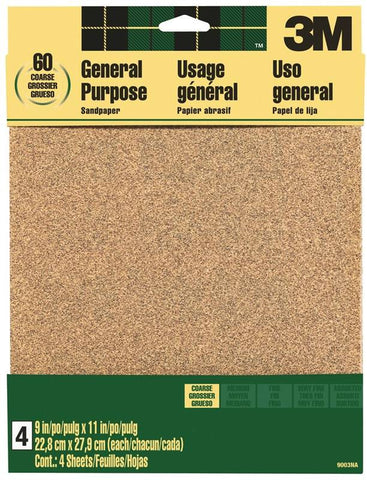 Sandpaper Al Oxide 9x11in Crs