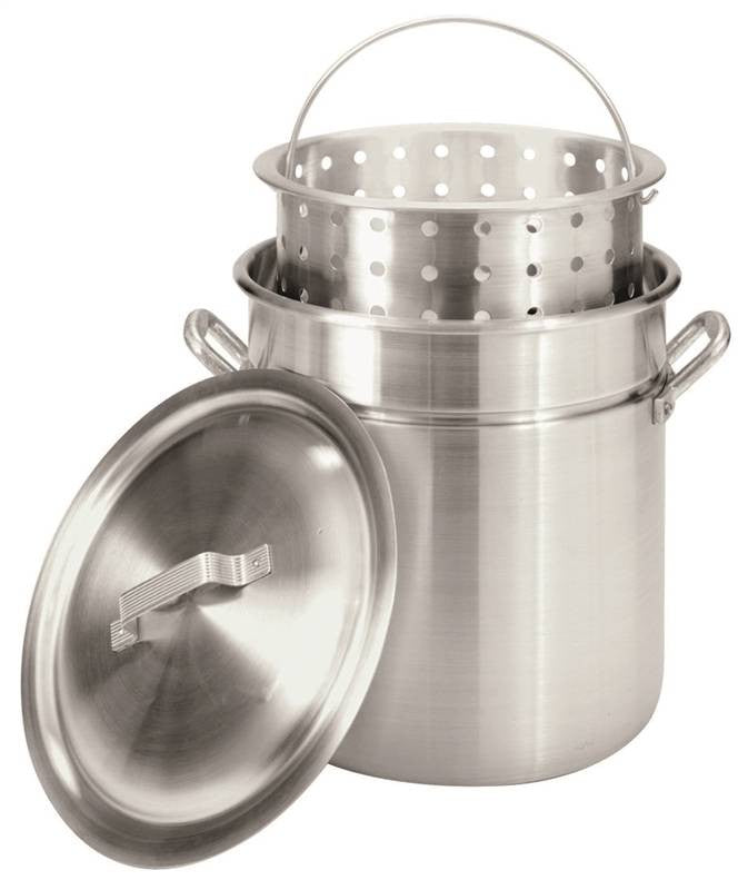 Stock Pot Fry-stmr W-lid 42 Qt