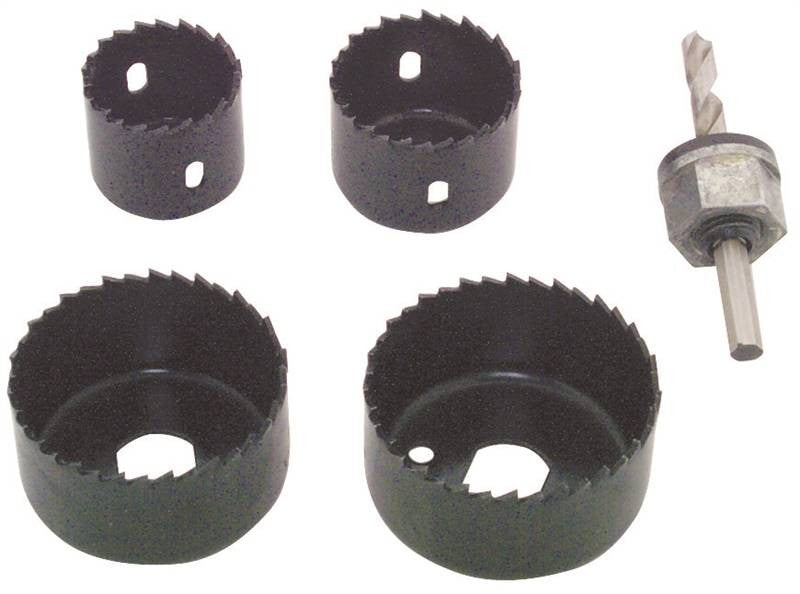 5pc Holesaw Kit W- Mandrel