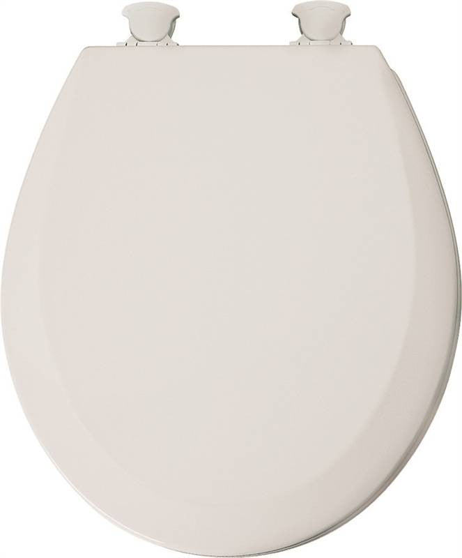 Toilet Seat Rnd Wood White