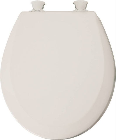 Toilet Seat Rnd Wood White