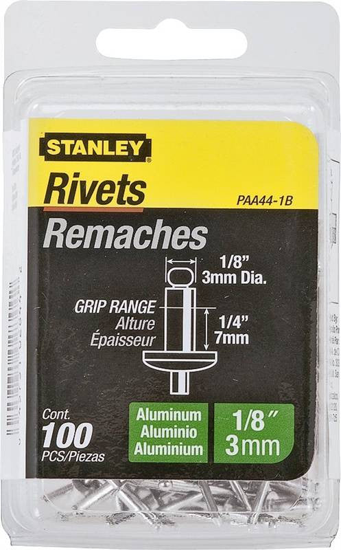 Rivet 1-8x1-4in Aluminum 100pk