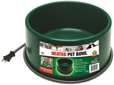 Round Heated Pet Bowl