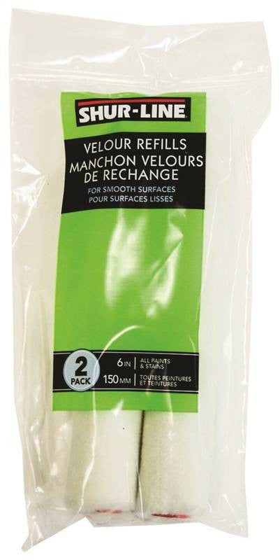 Roller Velour 6in Refill 2pk