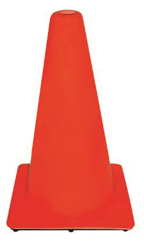 Safety Cone 18in Orange Pvc