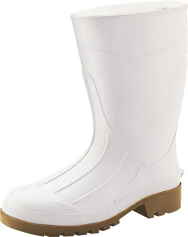 Boot Pvc Pln Toe 12in White 12