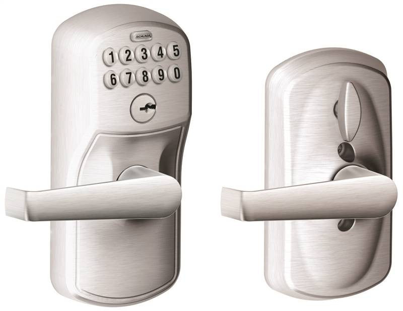 Entry Keypad Lever Satin