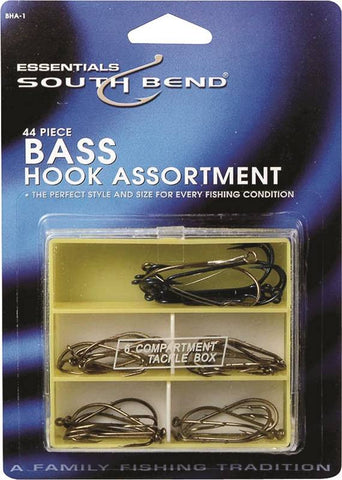 Fishing Hook Asst Bass 44 Piec