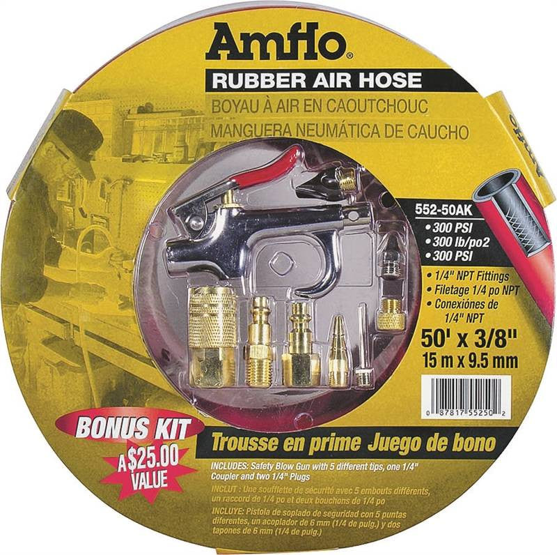 Kit 3-8 X 50ft Hose W-blow Gun