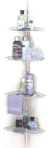 Shower Caddy 4-shelf Pole Chr
