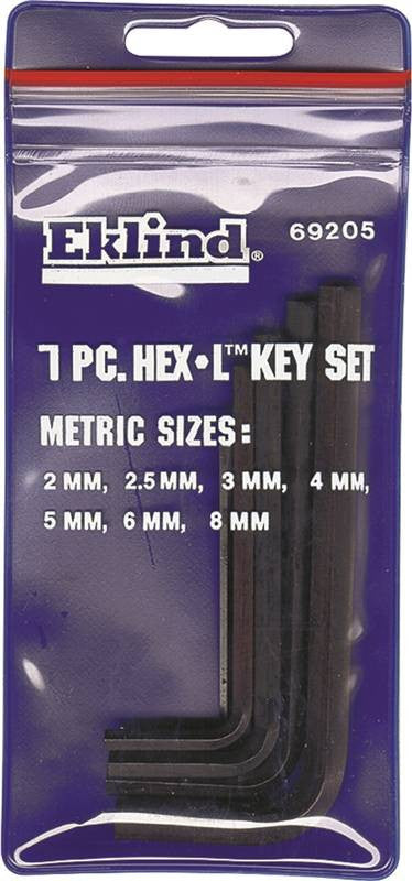 Key Hex Set 7pc Metric Hex-l