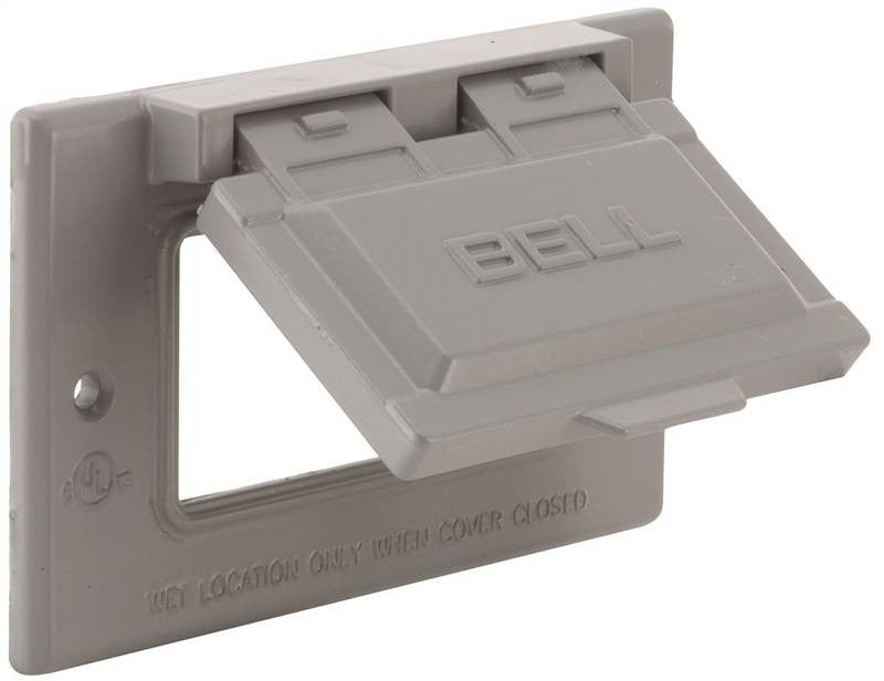 Gray Horizontal Gfci Cover