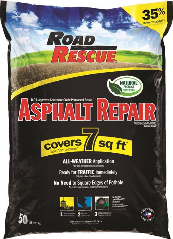 Asphalt Patch 50lb Bag 7sqft