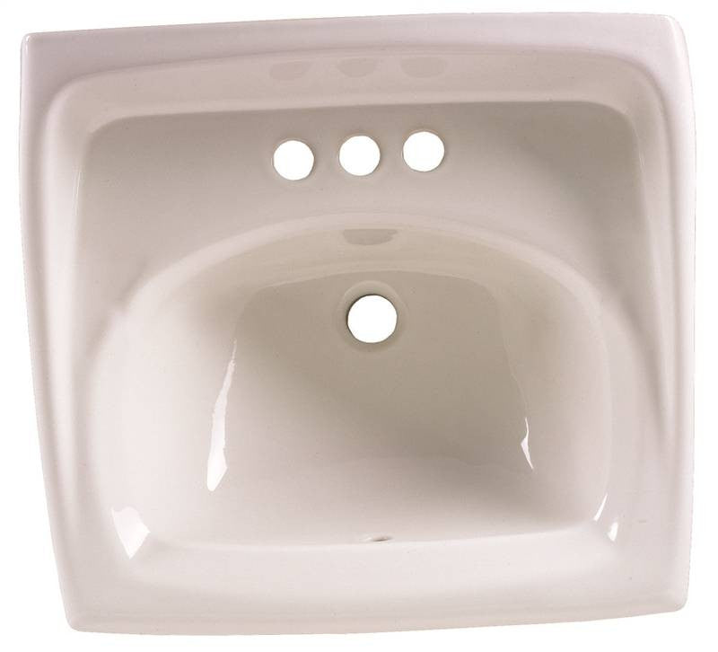 Sink Lav Wlmt D-shap 20x18 Wht