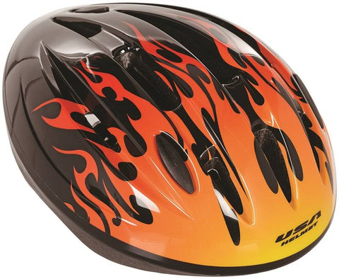Helmet Child Boy Hotrod Flames