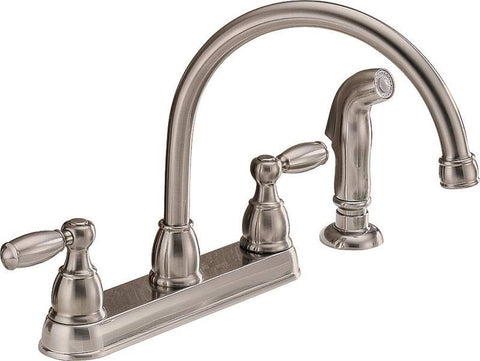 Kitchen Faucet 2-h Spry Arc Ss