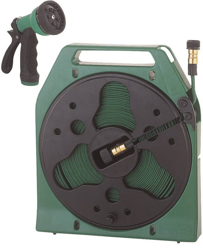 50ft Flat Hose Reel W-1nzl 1ma