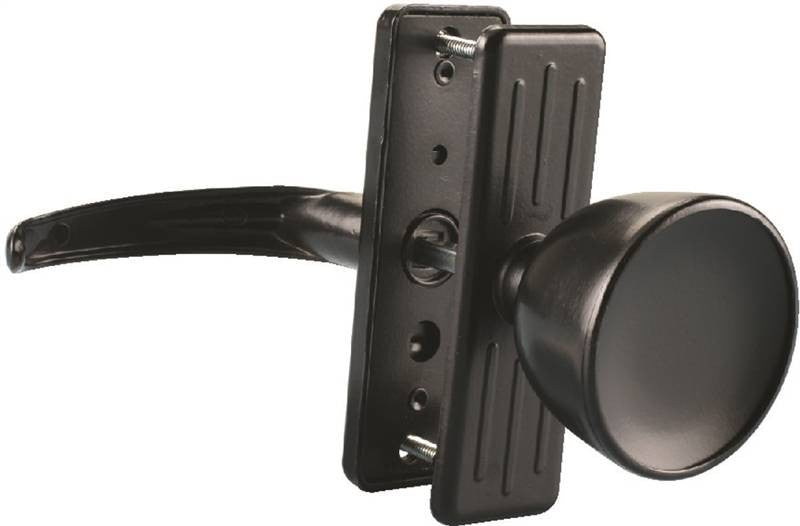 Door Latch Knob-lever Black