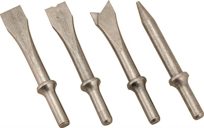 5" 4 Pc Air Chisel Set Round