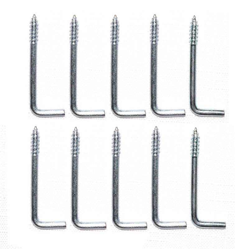 Square Screw Hook 1-3-8in Zp