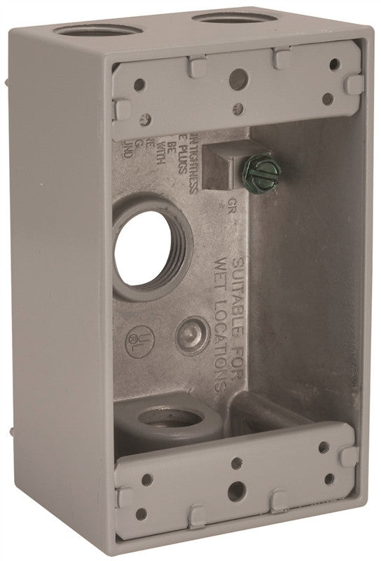 Box Outlet Alum 1g 18.3cu Gray