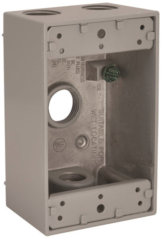 Box Outlet Alum 1g 18.3cu Gray