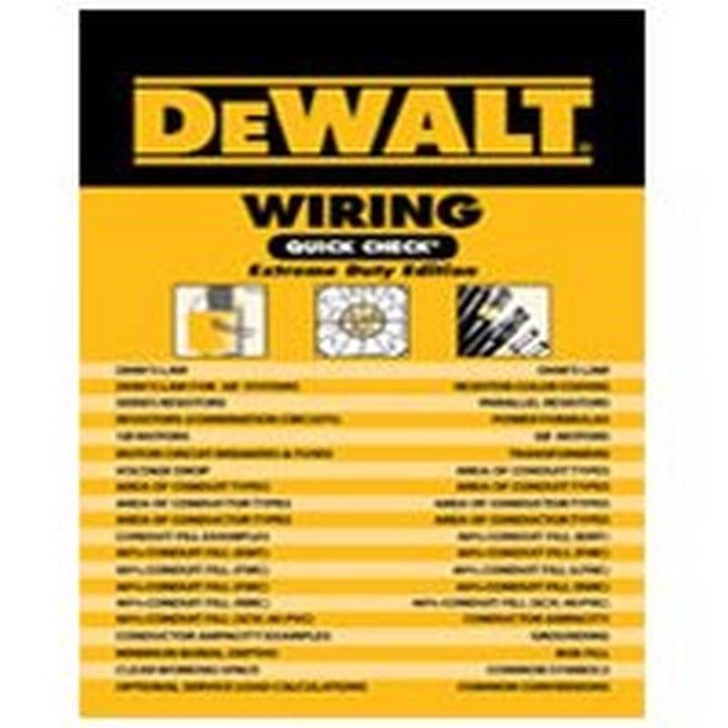 Book Quick Check Wiring Dewalt