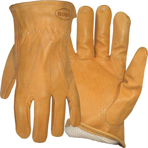 Glove Grain Leather Lined Med