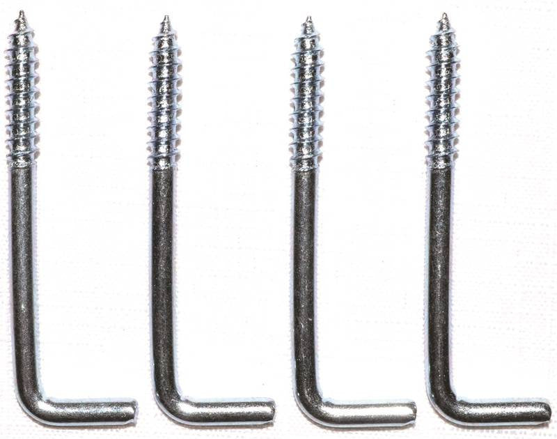 Hook Screw Sq Bend 2-1-4in Znc