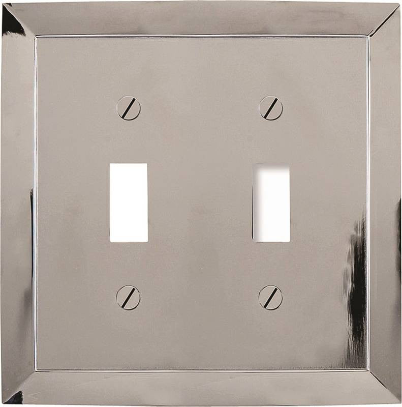 Wall Plate 2g Tgl Metal Chrome