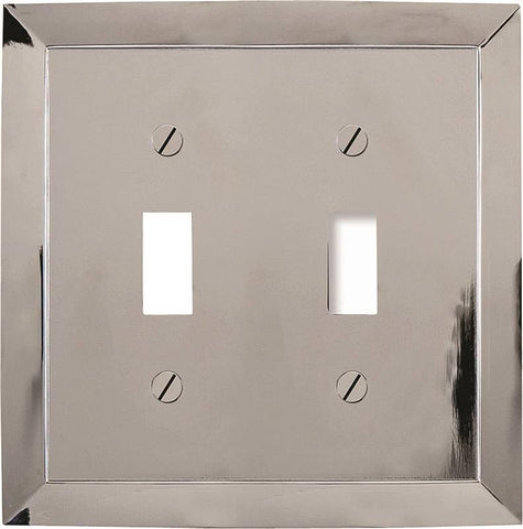 Wall Plate 2g Tgl Metal Chrome