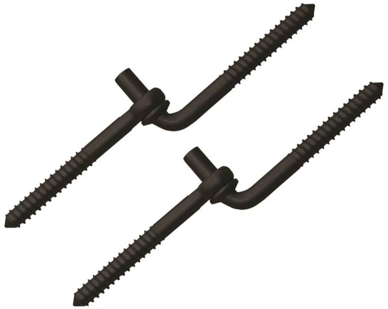 Black Screw Hook-eye Hinge