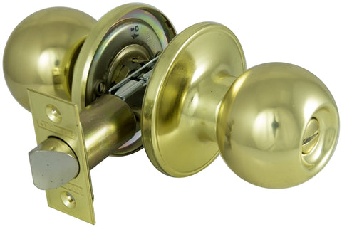 Knob Privacy T3 6-way Latch Pb