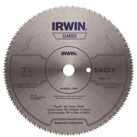 Circ Saw Blade 7-1-4 X 140t