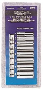 Socket Set 8pc 3-8 Drive Deep