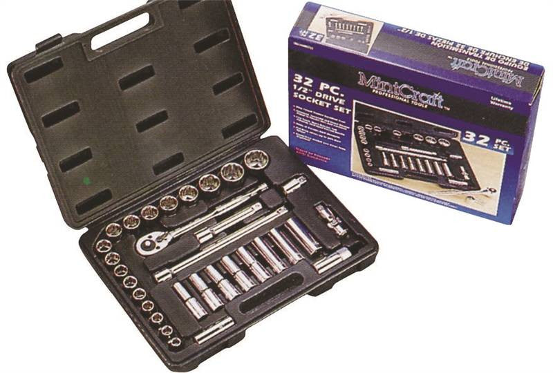 Socket Set 32pc 1-2drive Sae