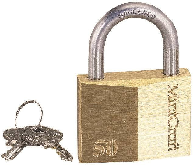 Padlock Brass 1-1-16w Shackle