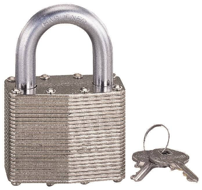 Padlock Steel 2in Vert Clr Kd