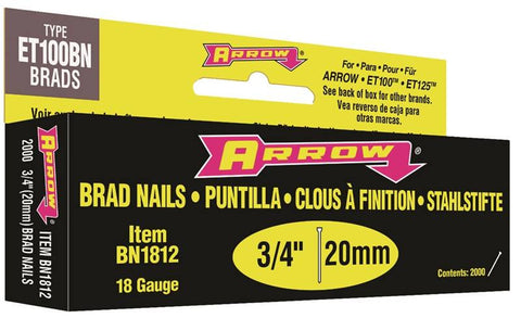Brad Nails 3-4inch Brown