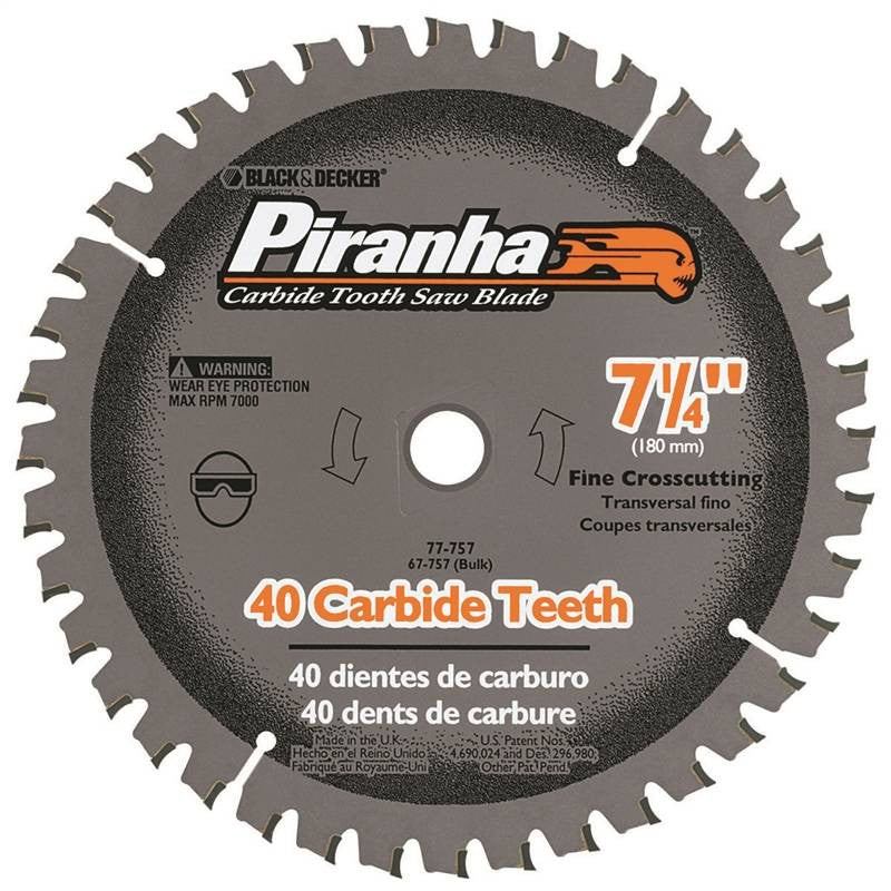 Circ Saw Blade 7-1-4 40t Carb