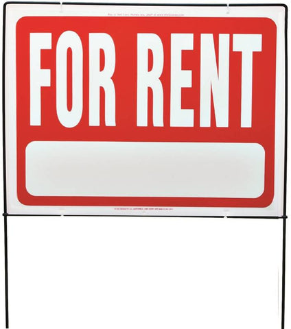 Sign For Rent Yard Sign W-frme