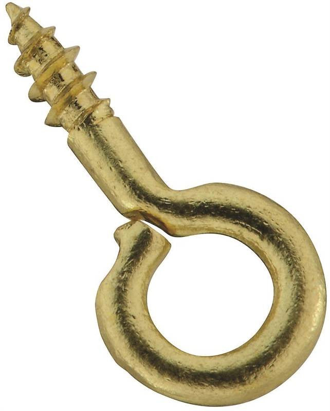 Eye Screw Stl Sm 5-8in Brass